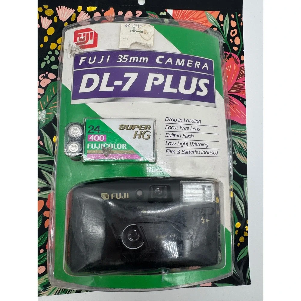 Fujifilm DL-7 Plus 35mm Film Camera New in Packaging Focus Free Flash Vintage